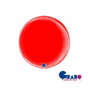 [Grabo balloons] Globe_red 15&quot;(38x38cm)